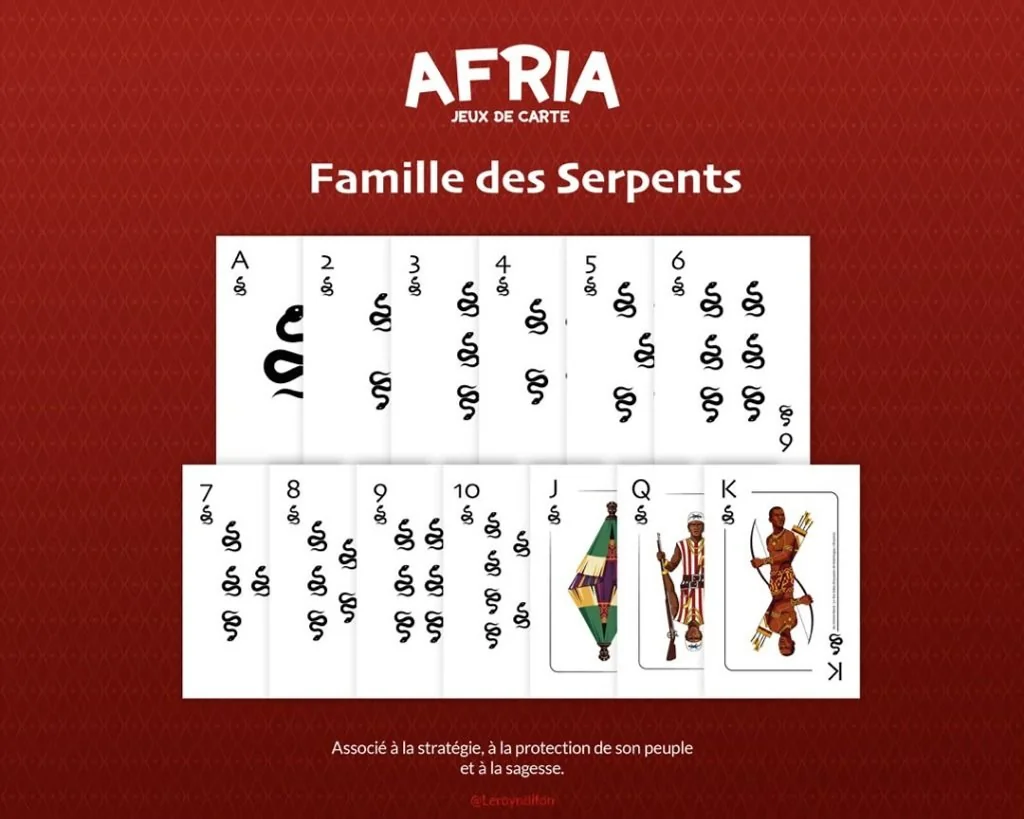Famille des Serpents — Cartes Édition Bénin